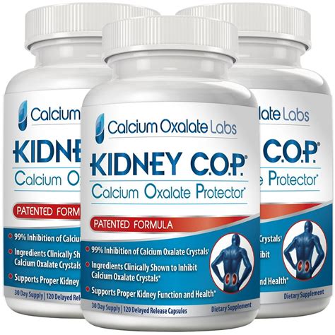 s active ingredients (or combination of) have been tested in clinical studies & have shown to have an effect inhibiting calcium oxalate crystal growth. . Kidney cop